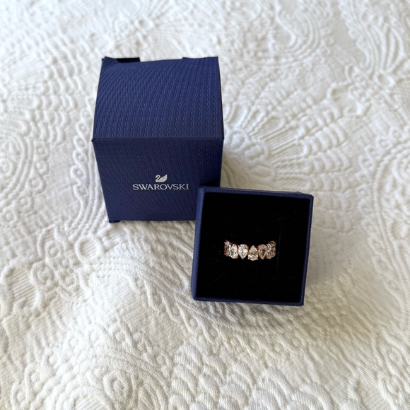 NWT Swarovski Vittore Rose Gold Eternity Band Ring - Picture 10 of 10
